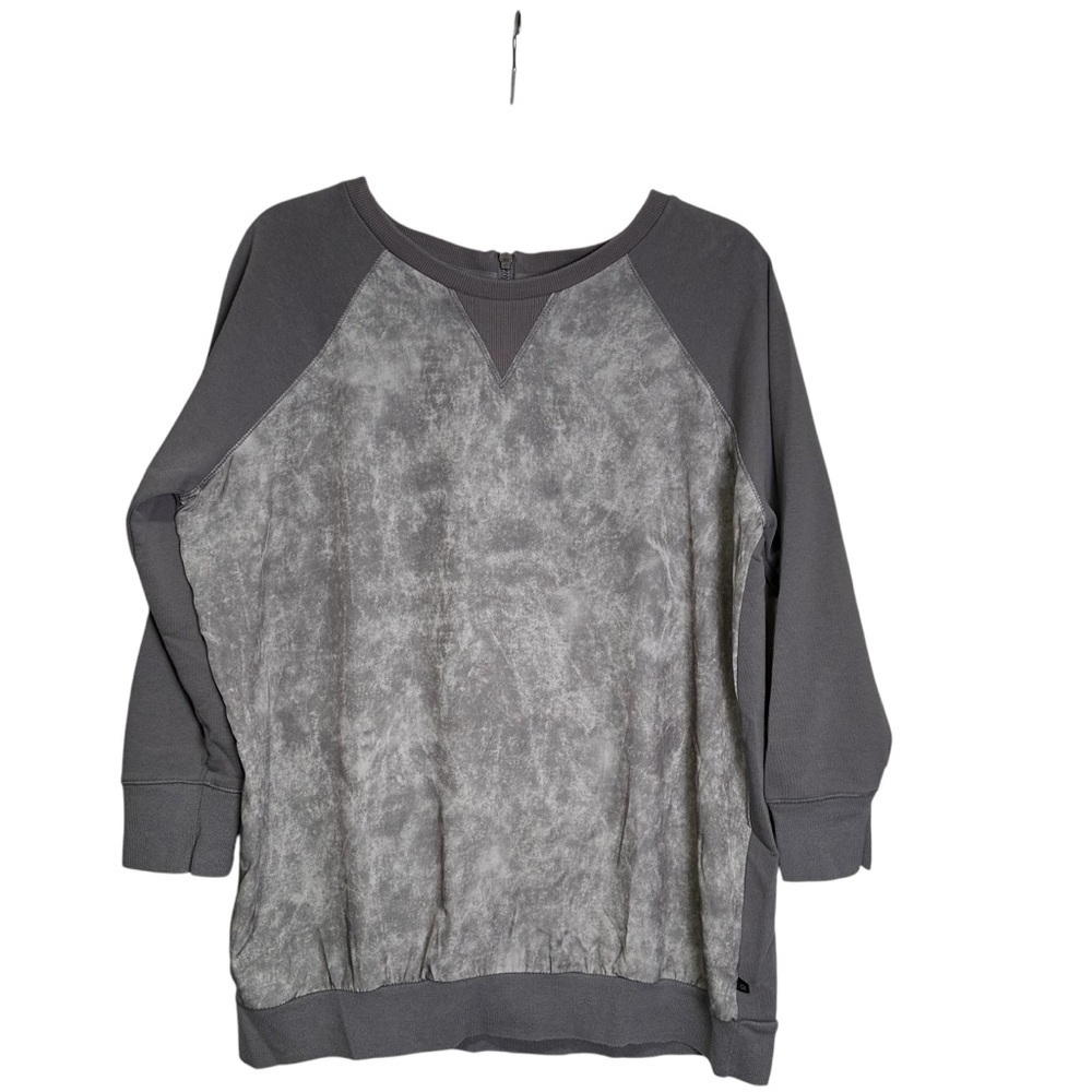 Calvin Klein M Gray Quarter Sleeve Top